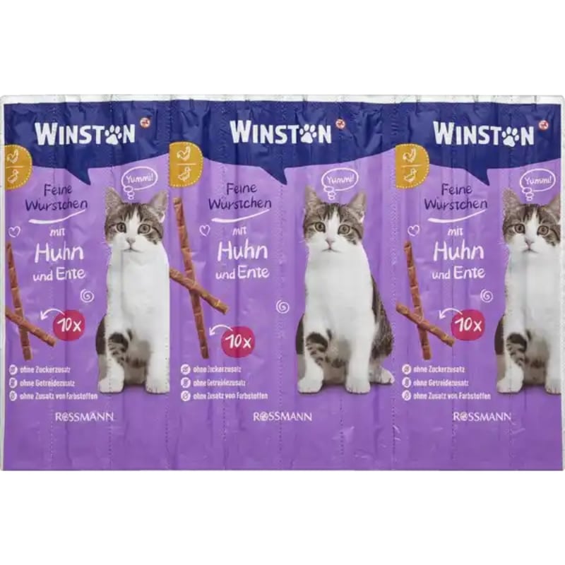 تشویقی مدادی گربه وینستون طعم مرغ و اردک