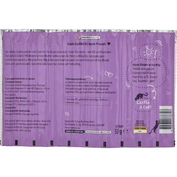 تشویقی مدادی گربه وینستون طعم ماهی سالمون و قزلآلا