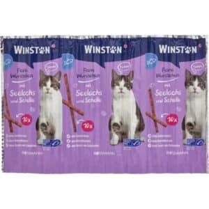 تشویقی مدادی گربه وینستون طعم ماهی سالمون و قزل‌آلا