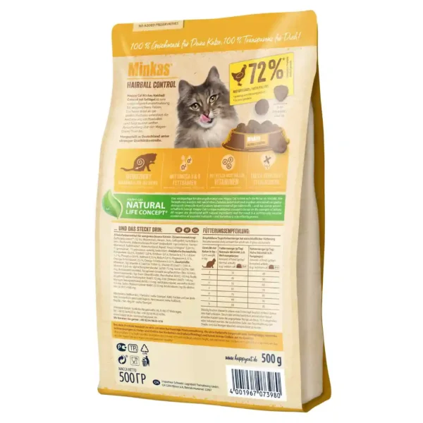 غذای خشک گربه هپی کت مدل مینکاس هربال کنترل وزن 10