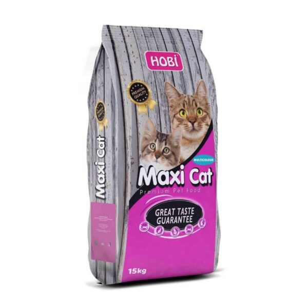 غذای خشک پریمیوم گربه هوبی مدل مولتی کالر