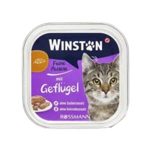 ووم گربه😸 وینستون با طعم مرغ