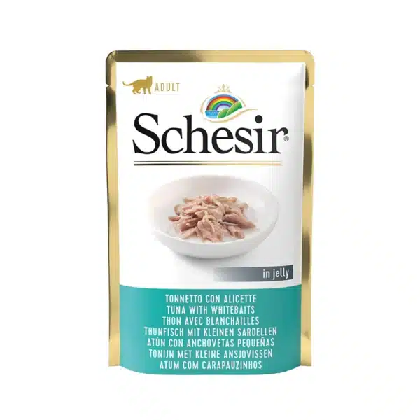 پوچ گربه شسیر با طعم ماهی تن و وایت بیت در ژله