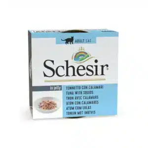 کنسرو گربه شسیر با طعم ماهی تن و کالاماری در ژله