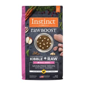 غذای سگ نژاد کوچک اینستینکت مدل رابوست با طعم مرغ