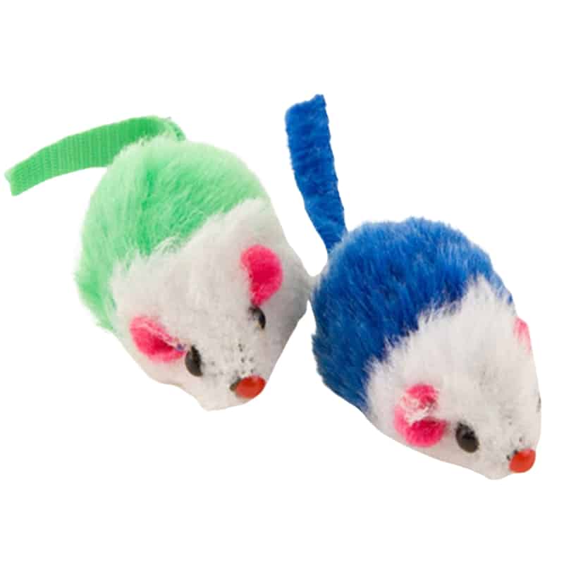 اسباب بازی گربه موش خزدار رنگی