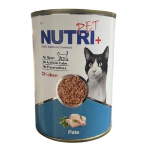 کنسرو گربه نوتری پلاس با طعم مرغ (پته)