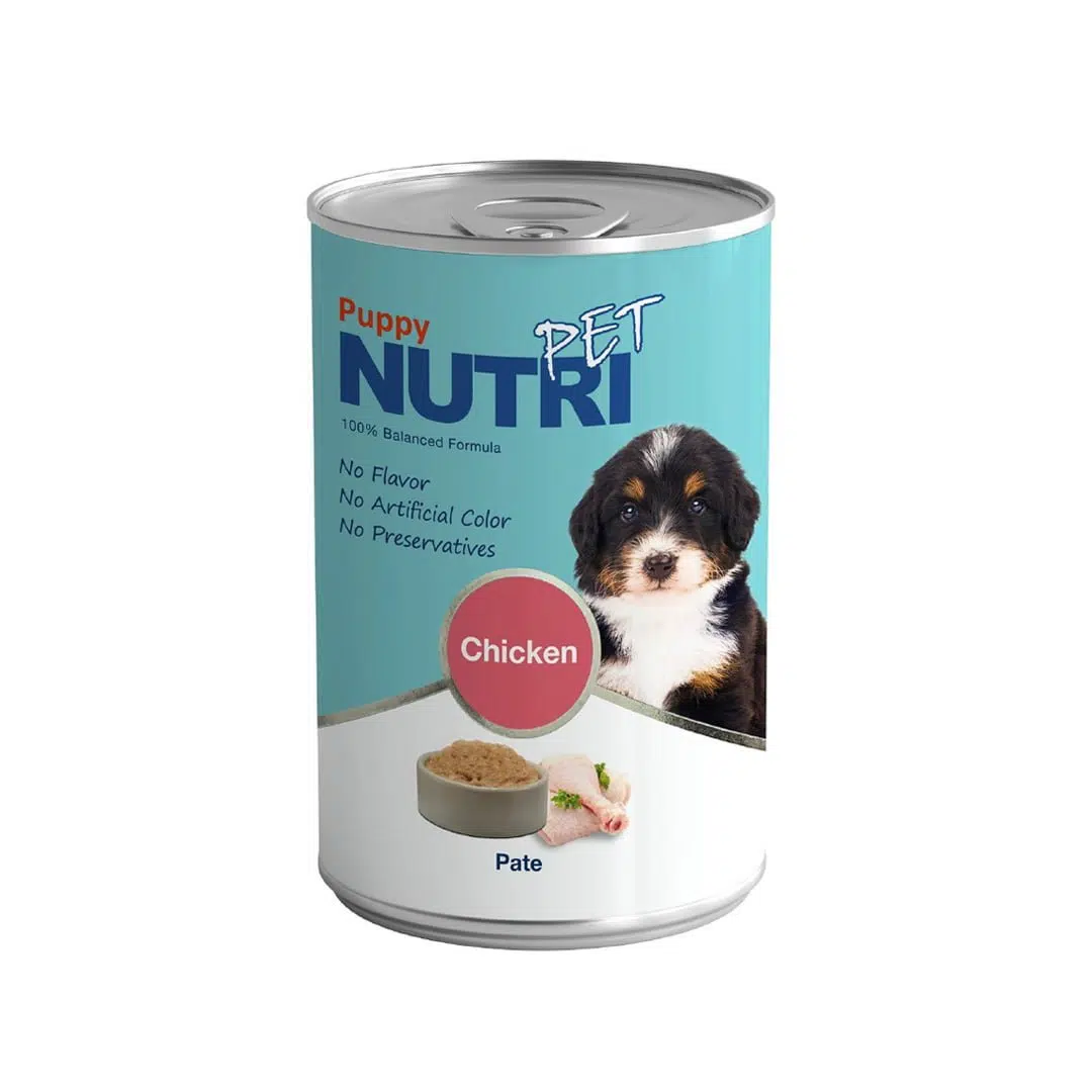 کنسرو توله سگ نوتری پت با طعم مرغ (پته)