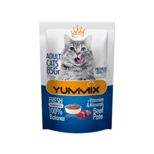 پوچ گربه یامیکس با طعم گوشت (پته)