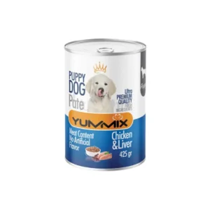 کنسرو توله سگ یامیکس با طعم مرغ و جگر (پته)