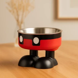 ظرف آب و غذای سگ و گربه طرح میکی موس