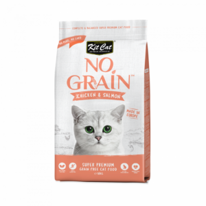 غذای خشک گربه کیت کت با طعم مرغ و سالمون (بدون غلات)