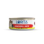 کنسرو گربه لوریتا (Lorita) نچرال با طعم مرغ و برنج