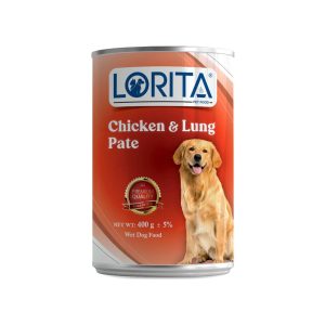 کنسرو سگ لوریتا (Lorita) پته با طعم مرغ و جگر سفید