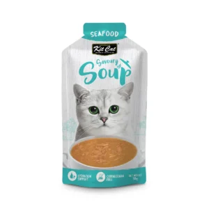 سوپ گربه کیت کت (Kit Cat) با طعم غذای دریایی – وزن ۵۰ گرم