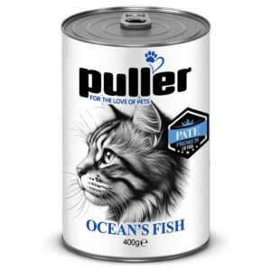کنسرو گربه پولر (Puller) مدل پته با طعم ماهی – وزن ۴۰۰ گرم