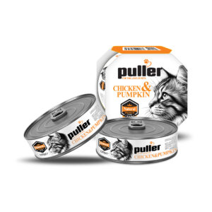 کنسرو گربه پولر (Puller) مدل نچرال با طعم مرغ و کدو حلوایی – وزن ۱۲۰ گرم