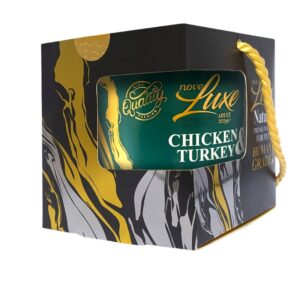 کنسرو سگ نوول لوکس (Noveluxe) مدل نچرال با طعم ماهی مرغ و بوقلمون – وزن ۳۰۰ گرم