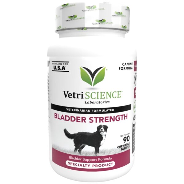 قرص مکمل سلامت مجاری ادراری سگ وتری ساینس آمریکا (VetriSCIENCE Bladder Strength)