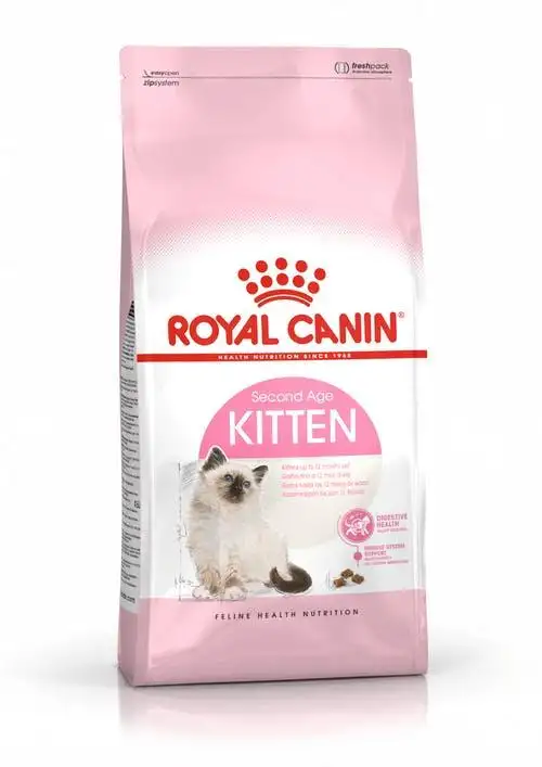 غذای خشک بچه گربه رویال کنین مدل Kitten بسته 4 کیلوگرمی