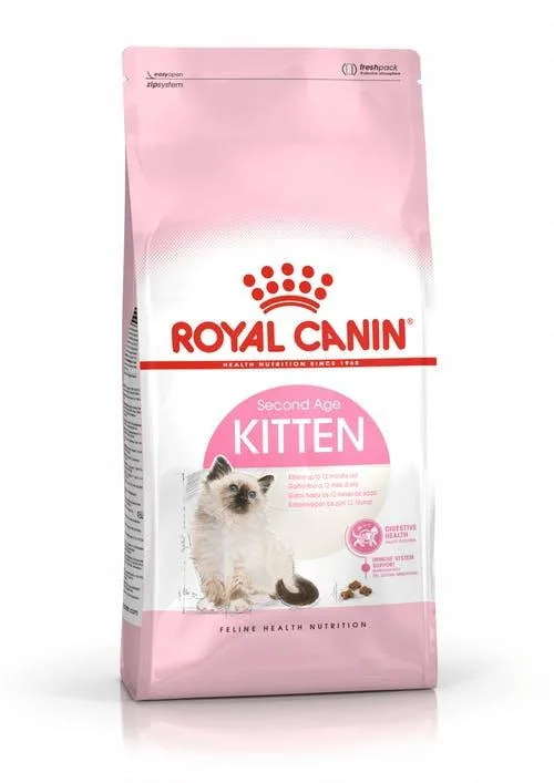 غذای خشک بچه گربه رویال کنین مدل Kitten بسته 4 کیلوگرمی