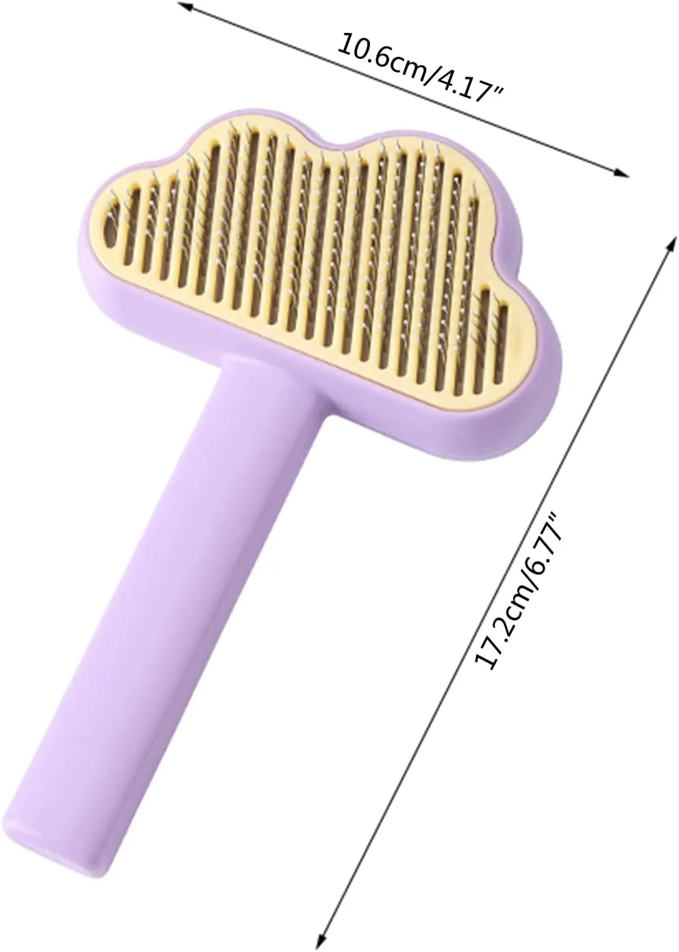 برس موی سگ و گربه طرح ابر دارای دکمه تخلیه