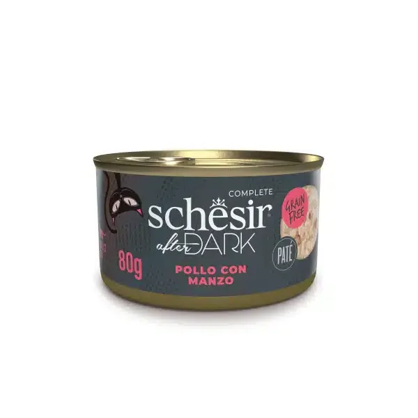 کنسرو گربه شسیر سری افتر دارک مدل پته با طعم مرغ و گوشت