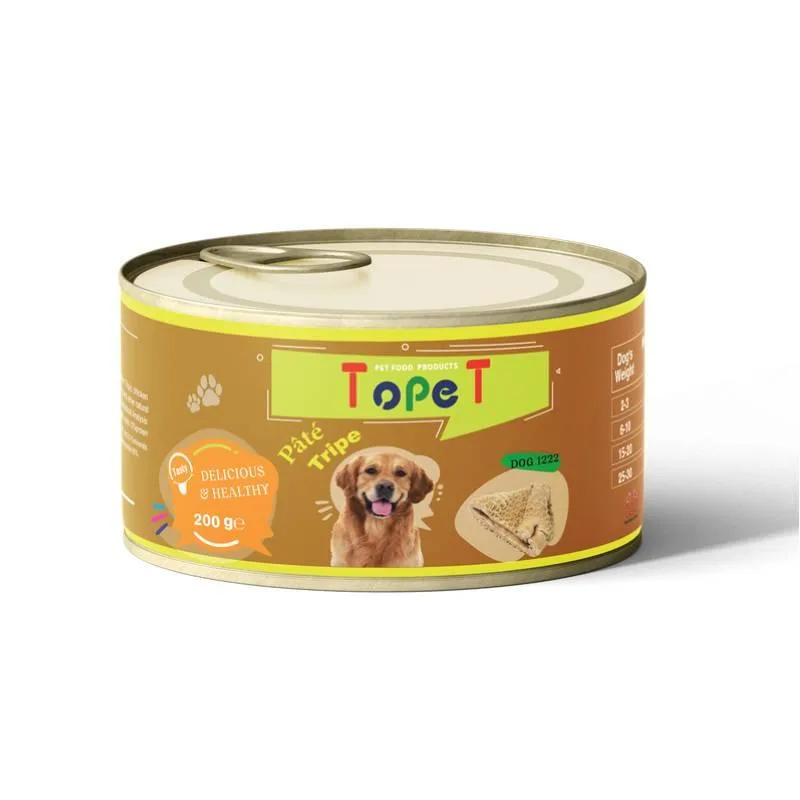 کنسرو تاپت برای سگ🐶 مدل پته با طعم سیرابی