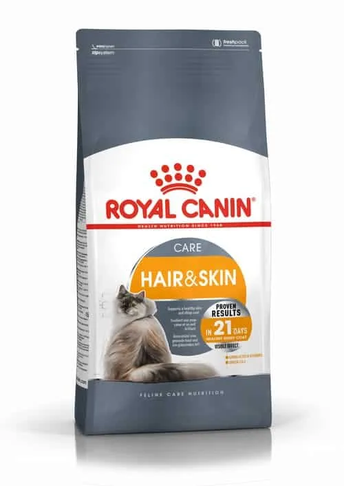 غذای خشک گربه رویال کنین هیر اند اسکین (Hair and Skin) وزن 2 کیلوگرم