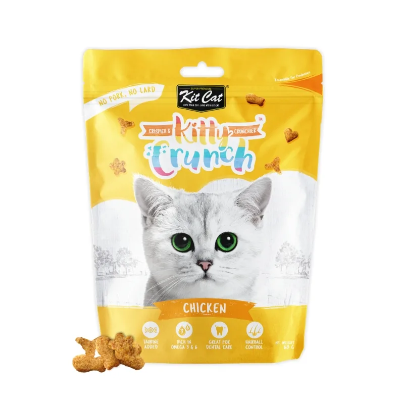 تشویقی کرانچی گربه کیت کت (Kit Cat) با طعم مرغ