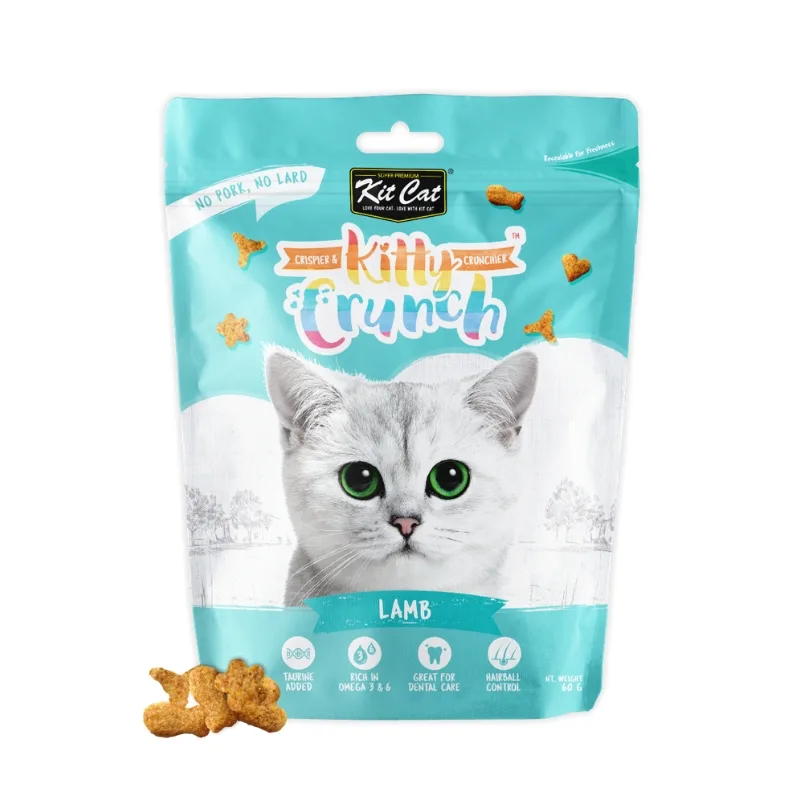 تشویقی کرانچی گربه کیت کت (Kit Cat) با طعم بره