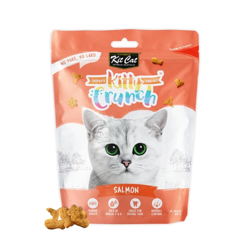 تشویقی کرانچی گربه کیت کت (Kit Cat) با طعم سالمون