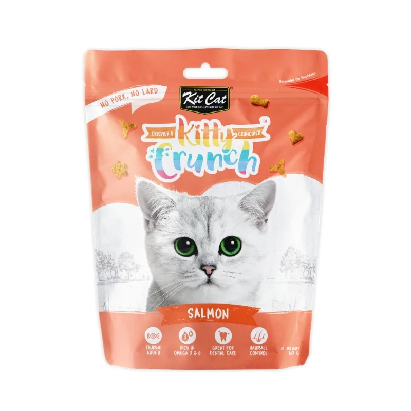 تشویقی کرانچی گربه کیت کت (Kit Cat) با طعم سالمون