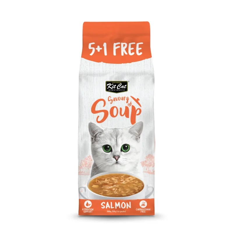 سوپ گربه کیت کت (Kit Cat) با طعم سالمون – وزن ۵۰ گرم