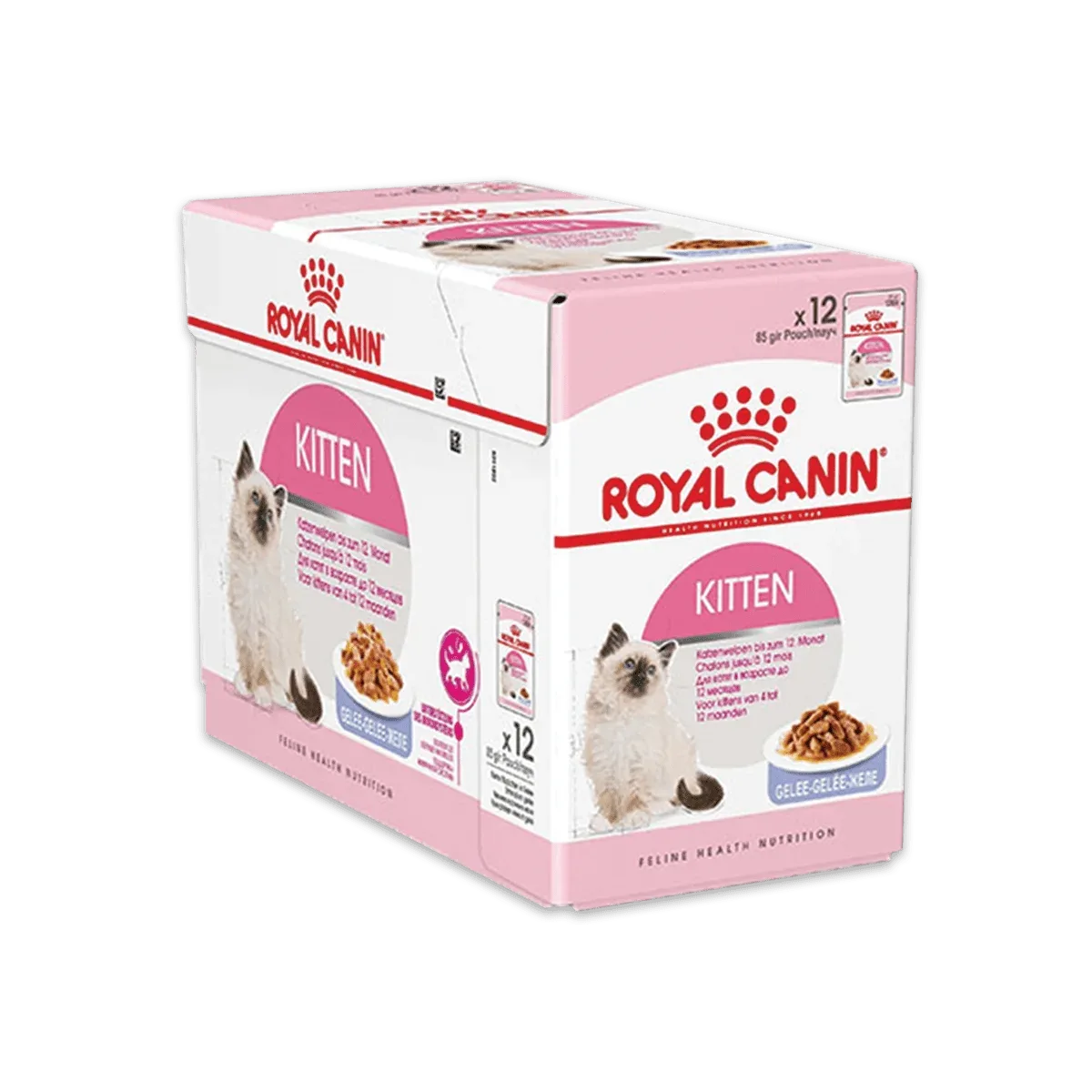 پوچ گربه رویال کنین مدل Kitten بسته 85گرمی