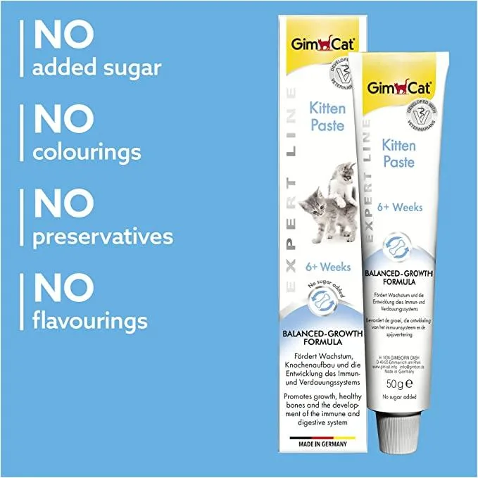 خمیر بچه گربه GimCat مدل Kitten Paste وزن 50 گرم