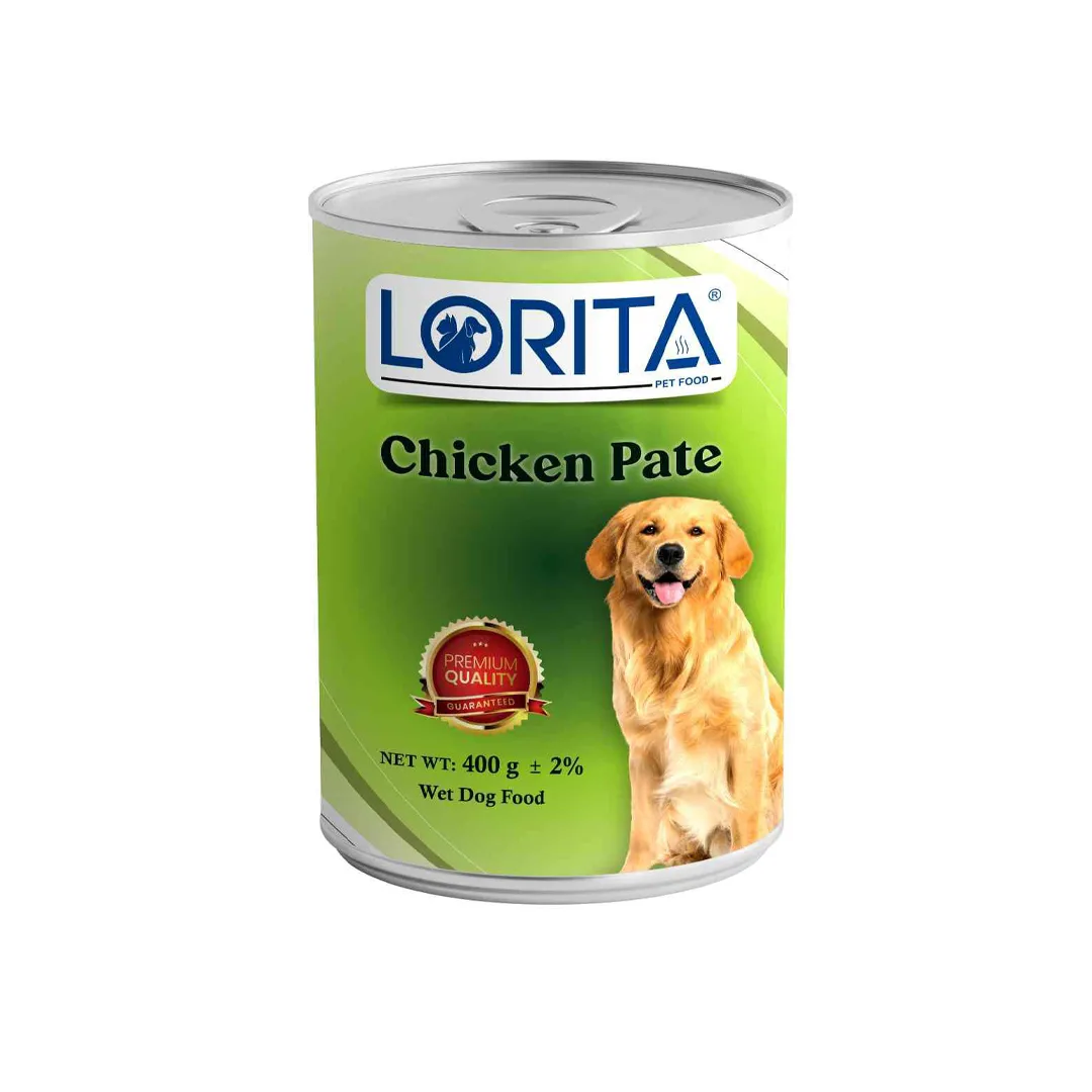 کنسرو سگ لوریتا (Lorita) پته با طعم مرغ