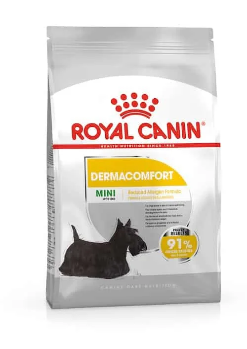 غذای خشک سگ رویال کنین مدل Mini Dermacomfort وزن 3 کیلوگرم