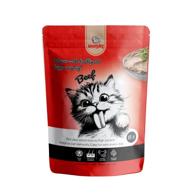 پوچ گربه مورفی طعم گوشت گاو