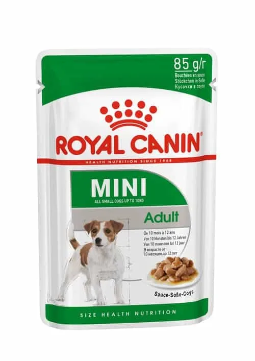 پوچ سگ رویال کنین مدل Mini Adult بسته 85 گرمی