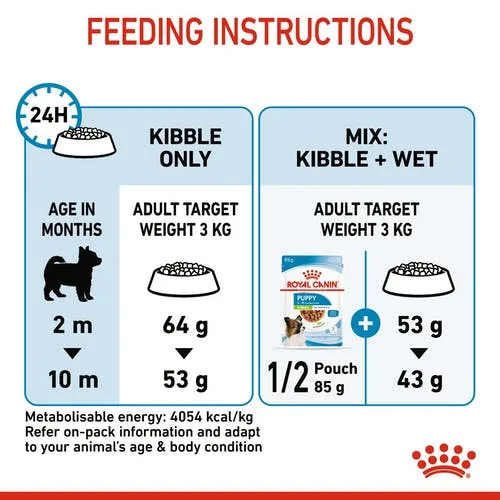غذای سگ رویال کنین ایکس اسمال پاپی (X-Small Puppy) وزن 1.5 کیلوگرمی - تصویر 4