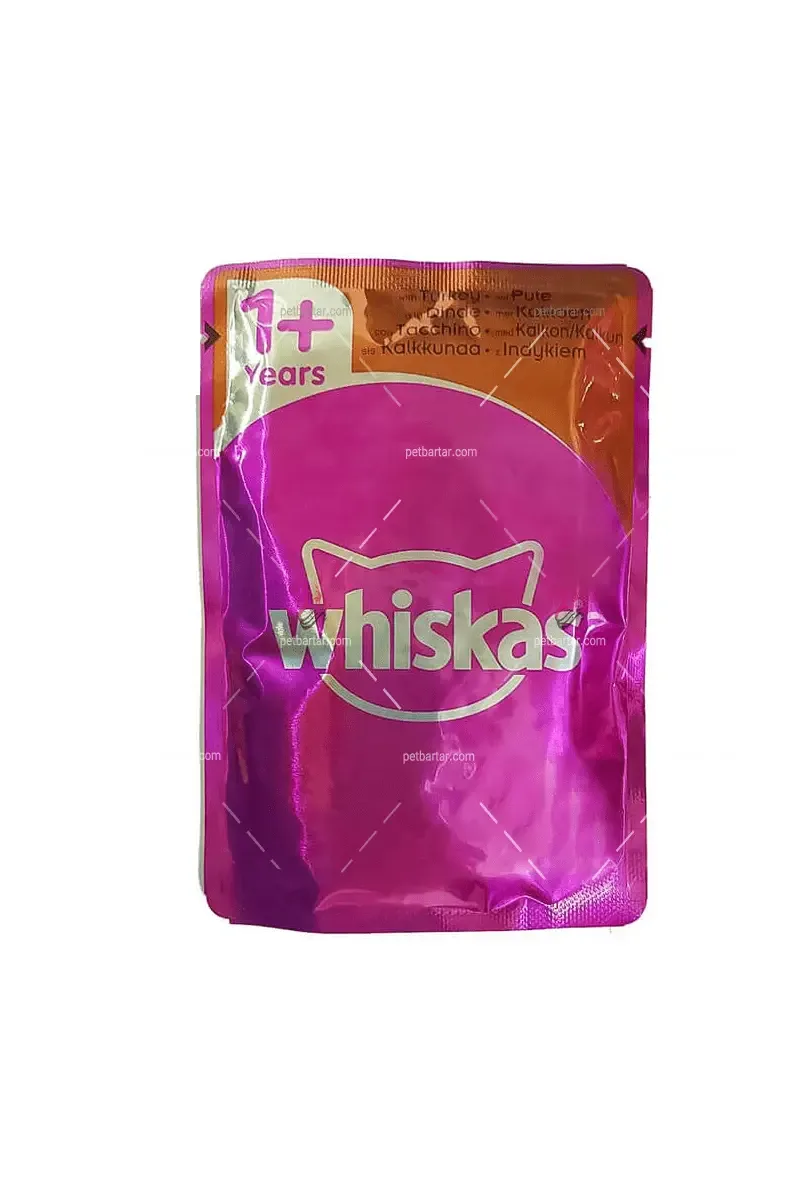 پوچ گربه ویسکاس با طعم بوقلمون100 گرمی