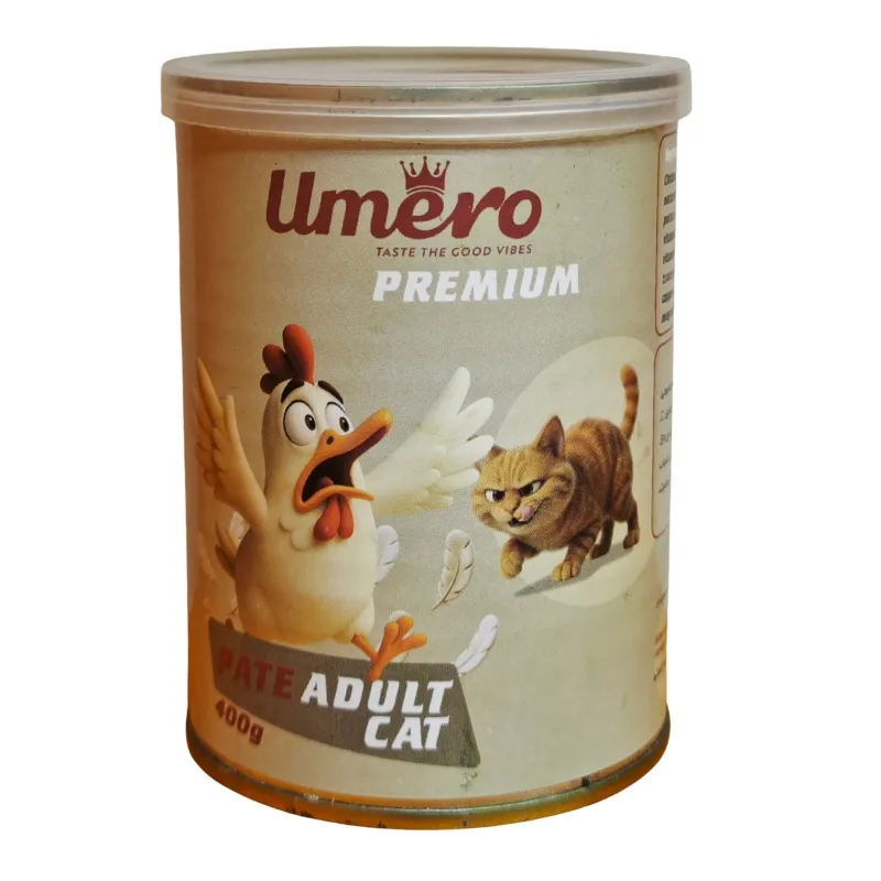 کنسرو گربه بالغ اومرو (Umero) پته با طعم مرغ