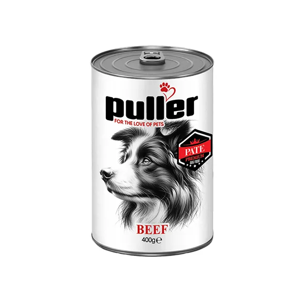 کنسرو سگ پولر (Puller) مدل پته با طعم گوشت – وزن ۴۰۰ گرم